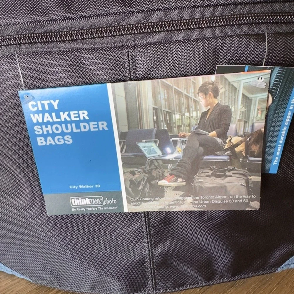 NEW 📸 Think Tank Photo CityWalker 30 Shoulder Camera Bag-Black/Blue-DSLR-Laptop